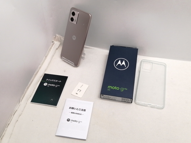未使用】MOTOROLA ymobile 【SIMフリー】 moto g53y 5G ペールピンク