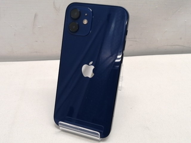 【中古】Apple docomo 【SIMロック解除済み】 iPhone 12 64GB ブルー MGHR3J/A【仙台駅東口】保証期間１ヶ月【ランクA】