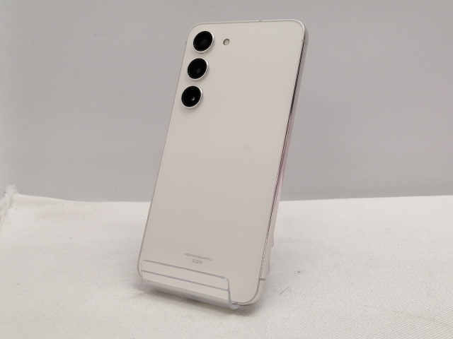 【中古】【赤ロム保証あり】SAMSUNG au 【SIMフリー】 Galaxy S23 クリーム 8GB 256GB SCG19【仙台駅東口】保証期間１ヶ月【ランクB】