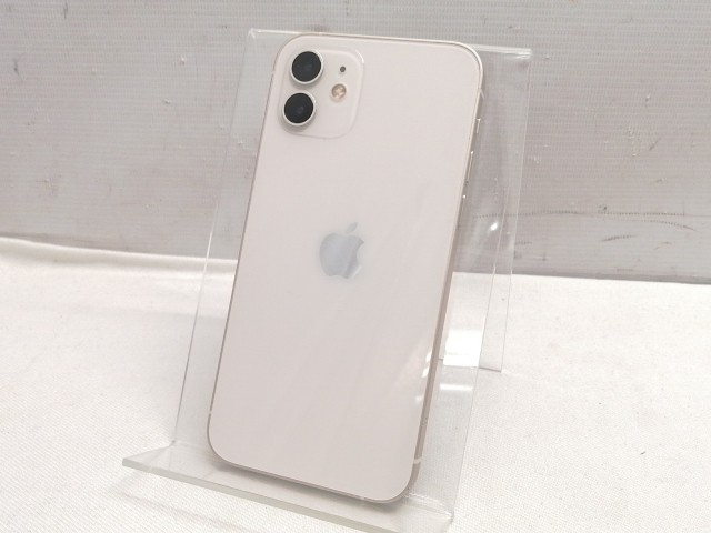 【中古】Apple docomo 【SIMロック解除済み】 iPhone 12 128GB ホワイト MGHV3J/A【仙台駅東口】保証期間１ヶ月【ランクB】