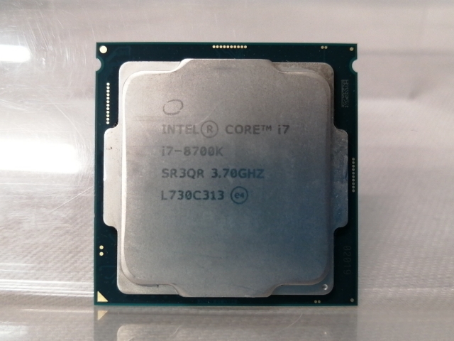 【中古】Intel Core i7-8700K (3.7GHz/TB:4.7GHz) bulk LGA1151/6C/12T/L3 12M/UHD630/TDP95W【仙台駅東口】保証期間１週間