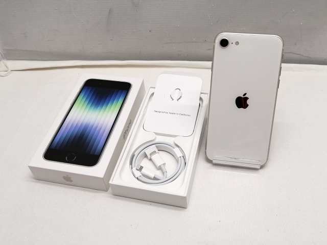 【中古】Apple 国内版 【SIMフリー】 iPhone SE（第3世代） 256GB スターライト MMYK3J/A【仙台駅東口】保証期間１ヶ月【ランクA】