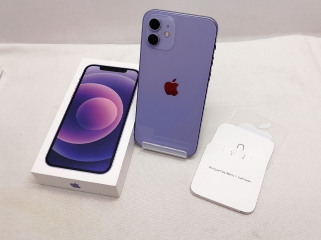 【中古】Apple au 【SIMロック解除済み】 iPhone 12 128GB パープル MJNJ3J/A【仙台駅東口】保証期間１ヶ月【ランクA】_3
