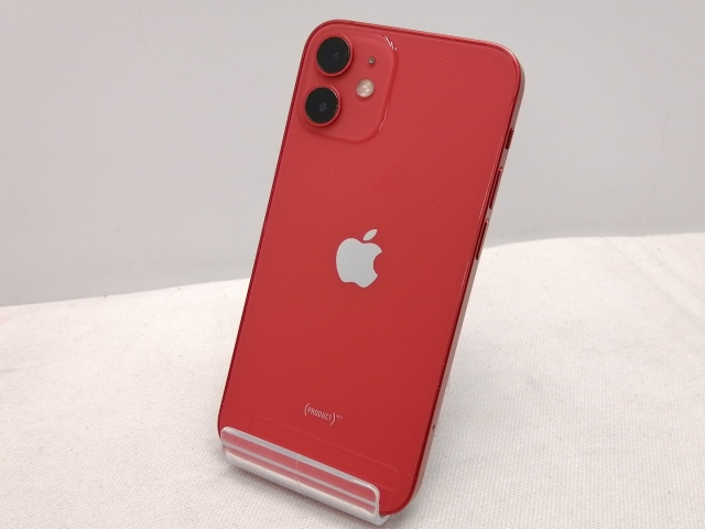 【中古】Apple SoftBank 【SIMロック解除済み】 iPhone 12 mini 64GB (PRODUCT)RED MGAE3J/A【仙台駅東口】保証期間１ヶ月【ランクC】