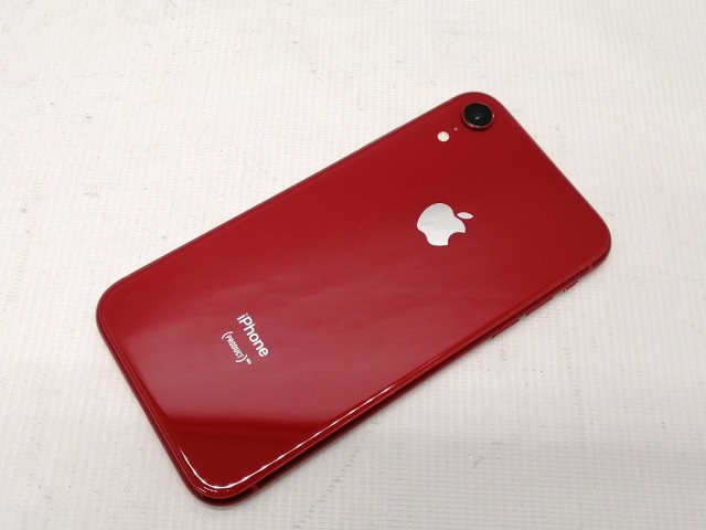 【中古】Apple 国内版 【SIMフリー】 iPhone XR 64GB (PRODUCT)RED MT062J/A【仙台駅東口】保証期間１ヶ月【ランクC】