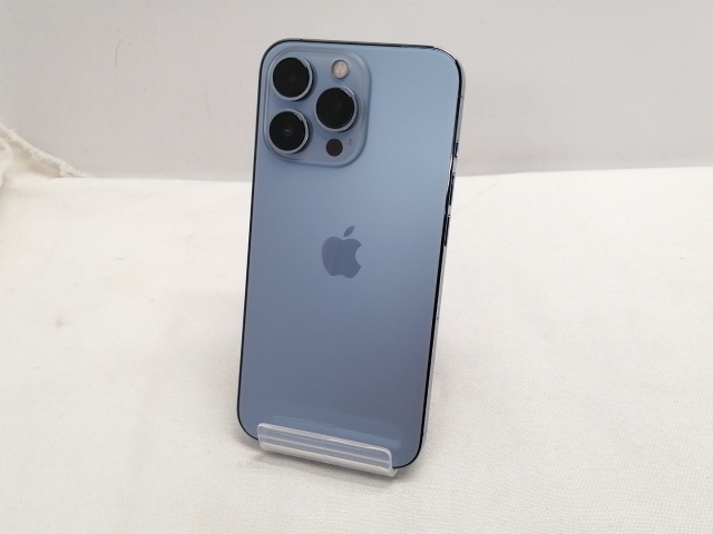 【中古】Apple au 【SIMフリー】 iPhone 13 Pro 256GB シエラブルー MLUU3J/A【仙台駅東口】保証期間１ヶ月【ランクB】