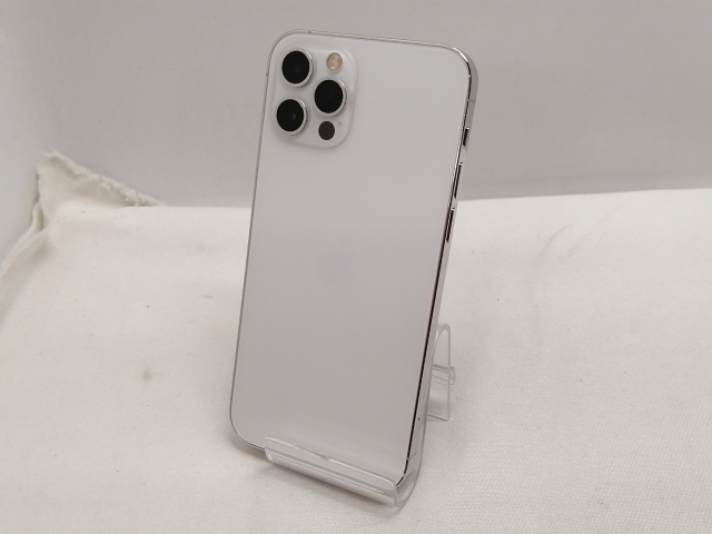 【中古】Apple docomo 【SIMロック解除済み】 iPhone 12 Pro 128GB シルバー MGM63J/A【仙台駅東口】保証期間１ヶ月【ランクC】