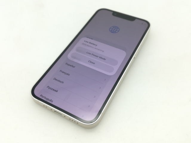 【中古】Apple docomo 【SIMフリー】 iPhone 13 mini 256GB スターライト MLJK3J/A【三宮センター】保証期間１週間【ランクC】