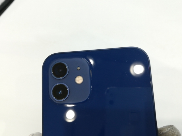【中古】Apple 国内版 【SIMフリー】 iPhone 12 128GB ブルー MGHX3J/A【浜松駅前】保証期間１ヶ月【ランクC】