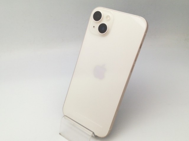 【中古】Apple docomo 【SIMフリー】 iPhone 14 Plus 128GB スターライト MQ4D3J/A【大阪堂島】保証期間１ヶ月【ランクC】