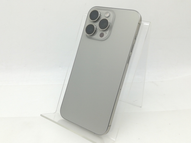【中古】Apple 国内版 【SIMフリー】 iPhone 15 Pro Max 256GB ナチュラルチタニウム MU6R3J/A【大須】保証期間１ヶ月【ランクA】