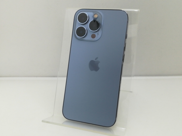 【中古】Apple docomo 【SIMフリー】 iPhone 13 Pro 128GB シエラブルー MLUK3J/A【大須】保証期間１ヶ月【ランクB】