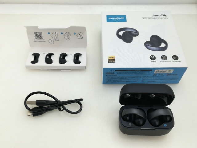 【中古】Anker Soundcore AeroClip A3388N11 [ミッドナイトブラック]【大須】保証期間１ヶ月【ランクA】_7