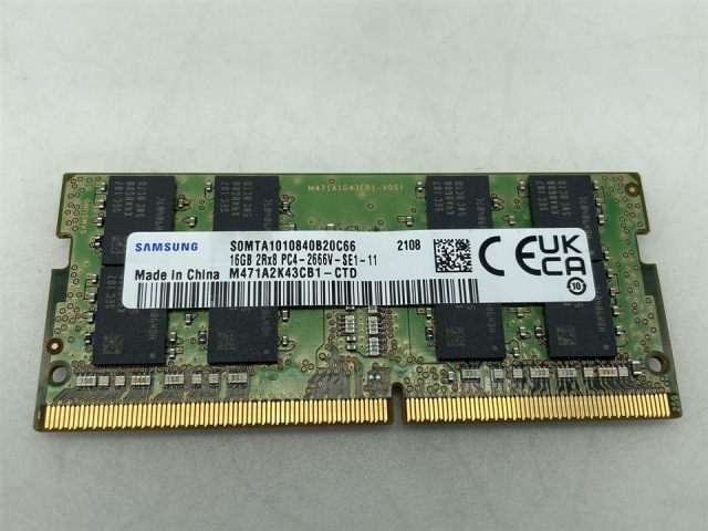 【中古】260PIN 16GB DDR4-2666(PC4-21300) SODIMM 【ノートPC用】【大須】保証期間１週間