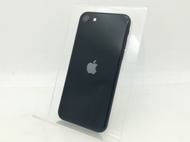 【中古】Apple SoftBank 【SIMフリー】 iPhone SE（第3世代） 64GB ミッドナイト MMYC3J/A【大須】保証期間１ヶ月【ランクB】