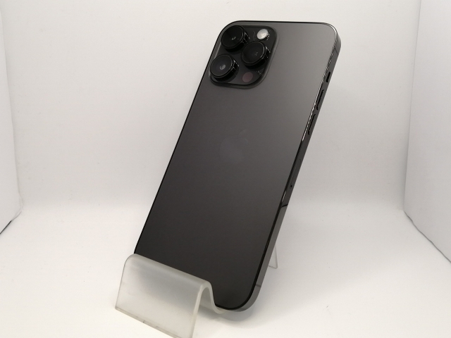 【中古】Apple au 【SIMフリー】 iPhone 14 Pro Max 128GB スペースブラック MQ963J/A【大須2】保証期間１ヶ月【ランクB】