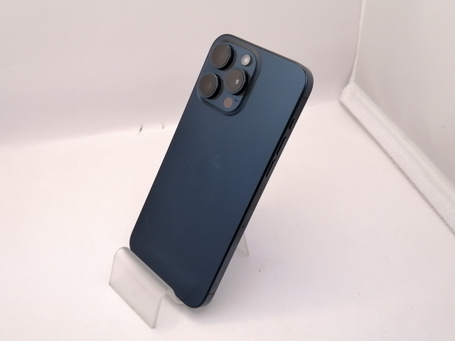 【中古】Apple 国内版 【SIMフリー】 iPhone 15 Pro Max 256GB ブルーチタニウム MU6T3J/A【大須アメ横】保証期間１ヶ月【ランクB】
