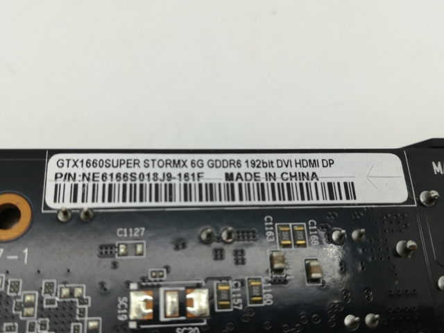 【中古】Palit GTX 1660SUPER StormX(NE6166S018J9-161F) GTX1660Super/6GB(GDDR6)/PCI-E【大須】保証期間１週間_6