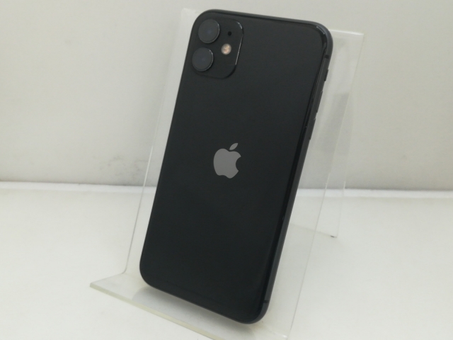 【中古】Apple 国内版 【SIMフリー】 iPhone 11 128GB ブラック MWM02J/A【大須】保証期間１ヶ月【ランクB】