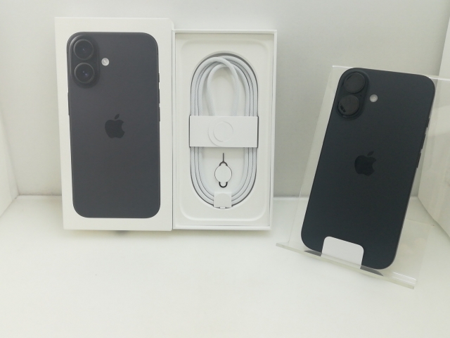 【新品未使用】Apple iPhone16 128GB ブラック SIMフリー iPhone ☆Apple国内正規SIMフリー iPhone16 128GB ブラック MYDQ3J/A