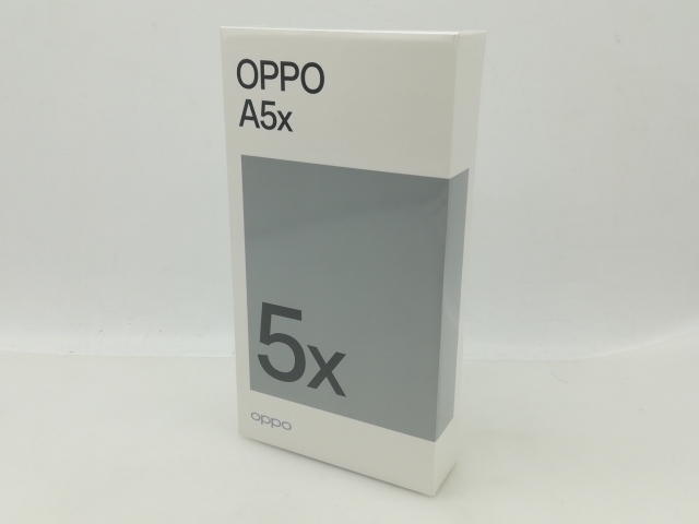【未使用】Oppo 国内版 【SIMフリー】 OPPO A5x 4GB 128GB ブルー【大須】保証期間３ヶ月