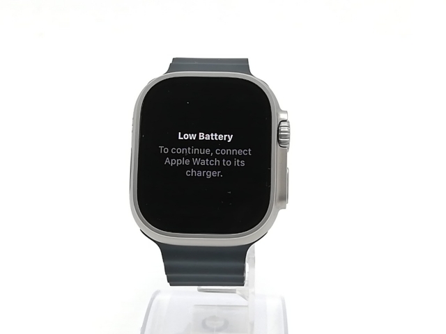 【中古】Apple Apple Watch Ultra 49mm Cellular チタニウムケース/ミッドナイトオーシャンバンド MQFK3J/A【福岡天神】保証期間１ヶ月【ランクB】