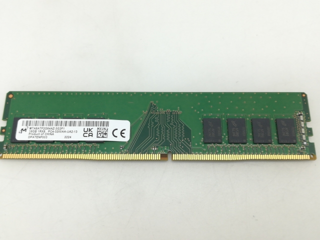 【中古】DDR4 16GB PC4-25600(DDR4-3200)【デスクトップPC用】【大須】保証期間１週間