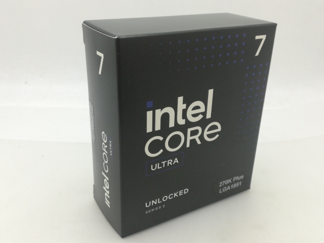 【未使用】Intel Core Ultra 7 270K Plus (3.7GHz) Box LGA1851/24C(P:8C/E:16C)/24T/L3 36M/Intel Graphics/PBP125W【大須】保証期間１週間