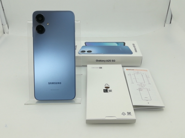 未使用】SAMSUNG au 【SIMフリー】 Galaxy A25 5G ライトブルー 4GB