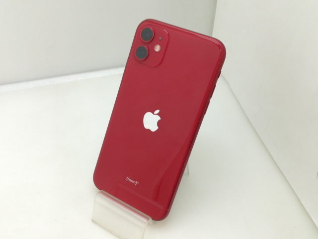 【中古】Apple SoftBank 【SIMロック解除済み】 iPhone 11 128GB (PRODUCT)RED MWM32J/A【大須】保証期間１ヶ月【ランクC】