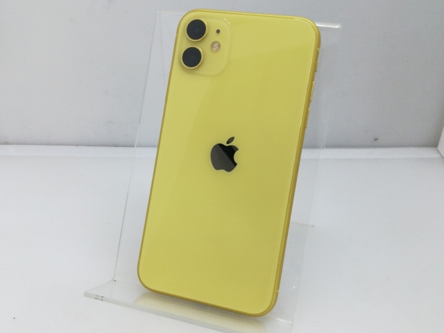 【中古】Apple SoftBank 【SIMロックあり】 iPhone 11 64GB イエロー MWLW2J/A【大須】保証期間１ヶ月【ランクB】