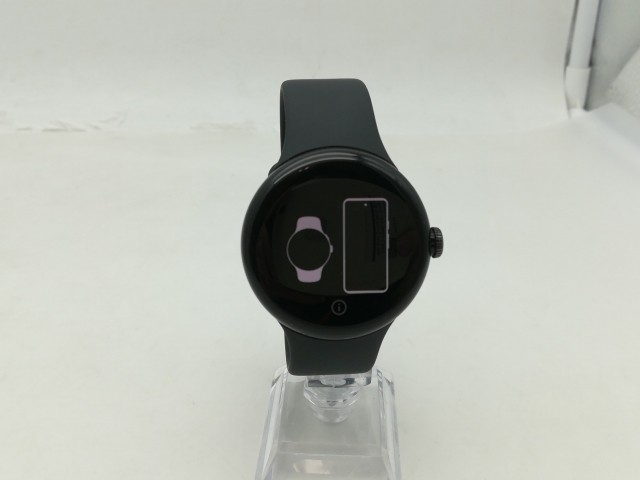 【中古】Google Pixel Watch Bluetooth/Wi-Fiモデル MatteBlackケース/Obsidianアクティブバンド GA03119-TW【大須2】保証期間１ヶ月【ラ