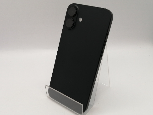 【中古】Apple 国内版 【SIMフリー】 iPhone 16 Plus 128GB ブラック MXVA3J/A【スマーク伊勢崎】保証期間１ヶ月【ランクA】
