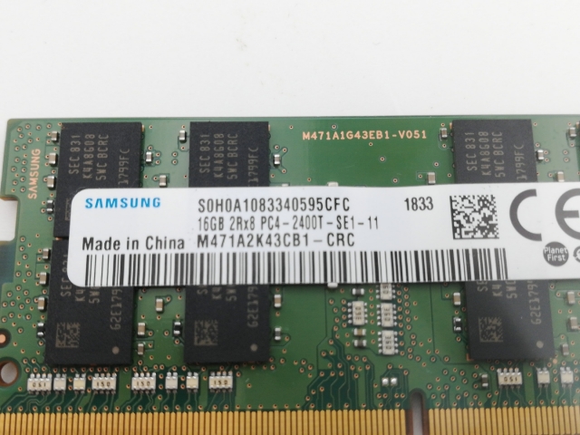 【中古】260PIN 16GB DDR4-2400(PC4-19200) SODIMM 【ノートPC用】【大須】保証期間１週間_2