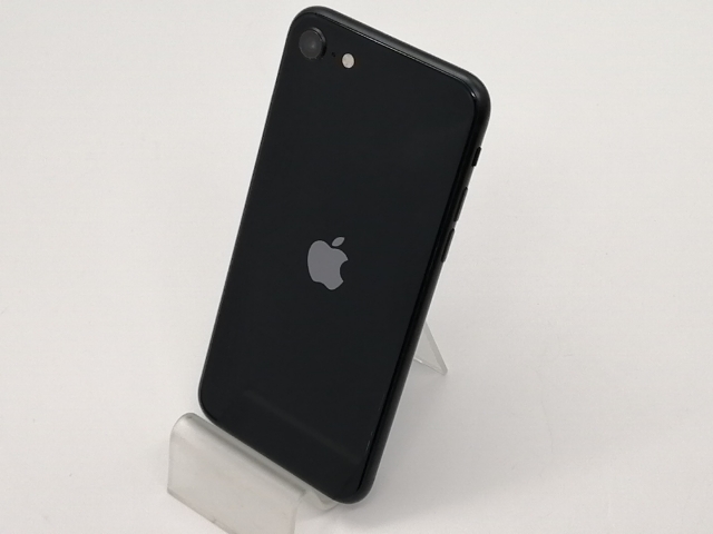 【中古】Apple au 【SIMフリー】 iPhone SE（第3世代） 64GB ミッドナイト MMYC3J/A【大須アメ横】保証期間１ヶ月【ランクB】