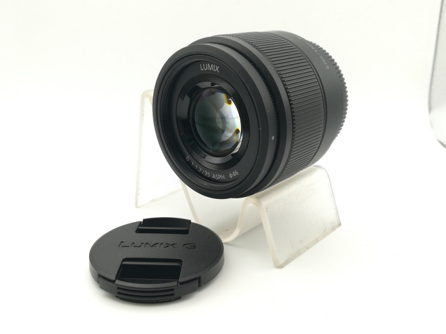 【中古】Panasonic LUMIX G 25mm /F1.7 ASPH. H-H025-K (ブラック）【大須】保証期間１ヶ月【ランクA】_1