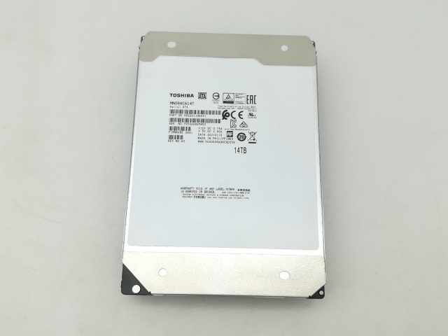 【中古】TOSHIBA MN08ACA14T 14TB/7200rpm/512MB/6Gbps【大須】保証期間１週間