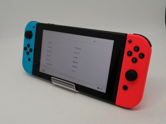 中古】Nintendo Switch 本体 Joy-Con(L) ネオンブルー/(R) ネオン