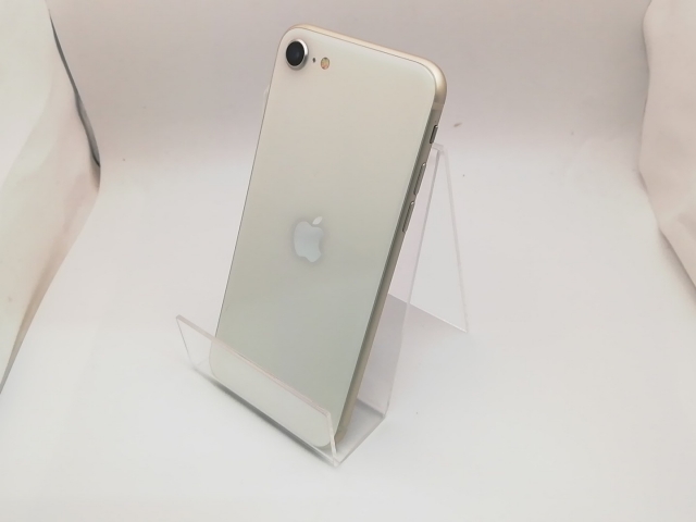 【中古】Apple 国内版 【SIMフリー】 iPhone SE（第3世代） 64GB スターライト MMYD3J/A【秋葉3号】保証期間１ヶ月【ランクA】