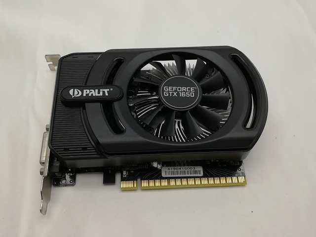 【中古】Palit GeForce GTX 1650 StormX(NE51650006G1-1170F) GTX1650/4GB(GDDR5)/PCI-E【秋葉3号】保証期間１週間