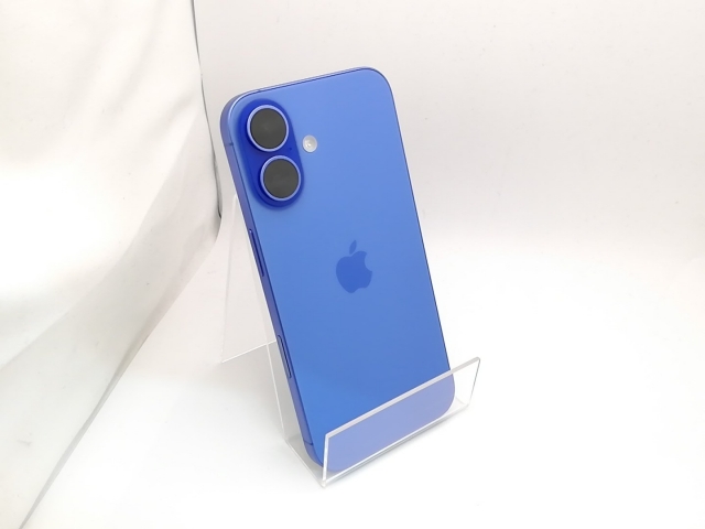 【中古】Apple SoftBank 【SIMフリー】 iPhone 16 128GB ウルトラマリン MYDU3J/A【横浜】保証期間１ヶ月【ランクA】