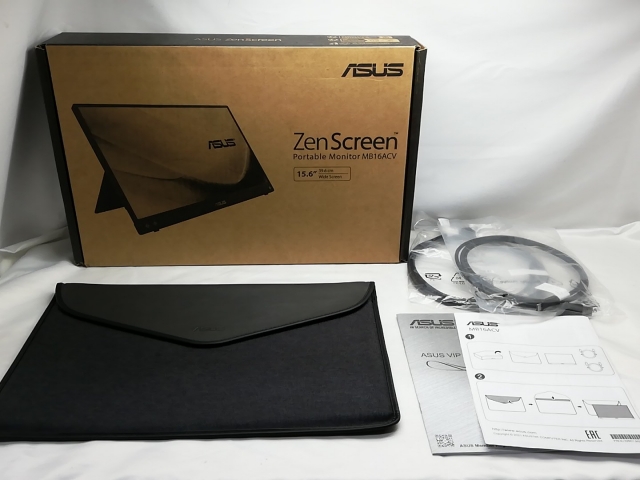 【中古】ASUS ZenScreen MB16ACV [15.6インチ/1920x1080/IPS/非光沢/USB-C/60Hz/5ms](2021)【秋葉3号】保証期間１週間