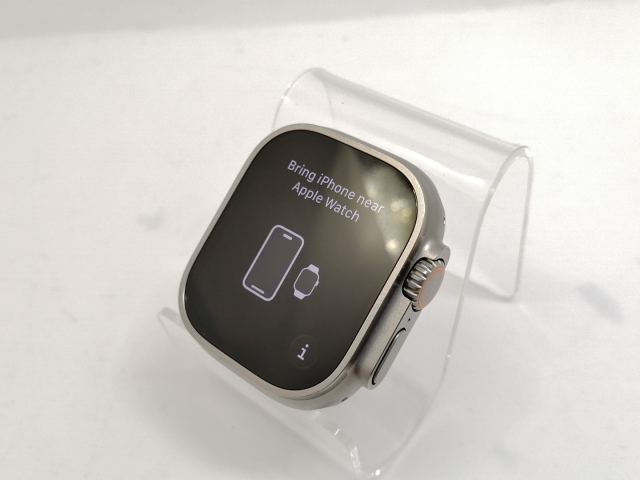【中古】Apple Apple Watch Ultra 49mm Cellular チタニウムケース/オレンジアルパインループ M MQFL3J/A【宇田川】保証期間１ヶ月【ランクB】