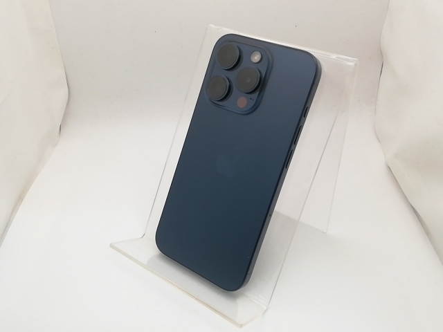 【中古】Apple 国内版 【SIMフリー】 iPhone 15 Pro 128GB ブルーチタニウム MTUA3J/A【川崎】保証期間１ヶ月【ランクA】