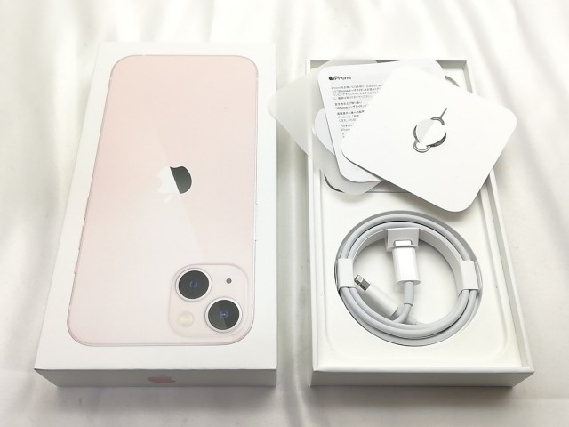 【中古】Apple 国内版 【SIMフリー】 iPhone 13 128GB ピンクMLNE3J/A【秋葉3号】保証期間１ヶ月【ランクA】