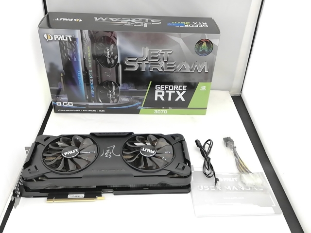 中古】Palit GeForce RTX 3070 JetStream 8GB LHR（NE63070019P2-1040J