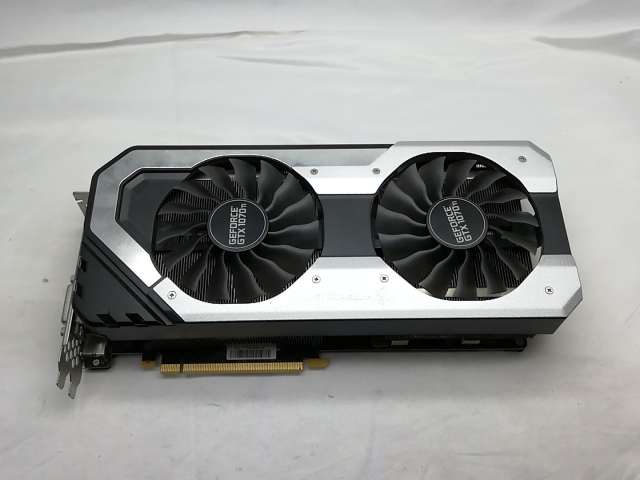【中古】Palit GeForce GTX1070Ti 8GB JetStream(NE5107T015P2-1041J) GTX1070Ti/8GB(GDDR5)/PCI-E【秋葉3号】保証期間１週間