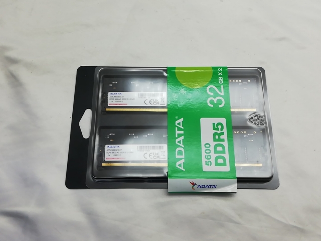 【中古】DDR5 32GB 2枚組（合計64GB） DDR5-5600(PC5-44800)【デスクトップPC用】【秋葉3号】保証期間１週間