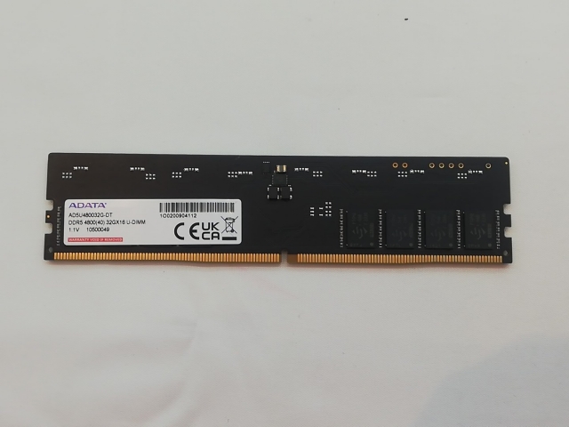【中古】DDR5 32GB DDR5-4800(PC5-38400)【デスクトップPC用】【秋葉3号】保証期間１週間