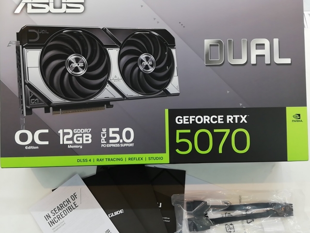 【中古】ASUS DUAL-RTX5070-O12G RTX5070/12G【秋葉3号】保証期間１週間_5